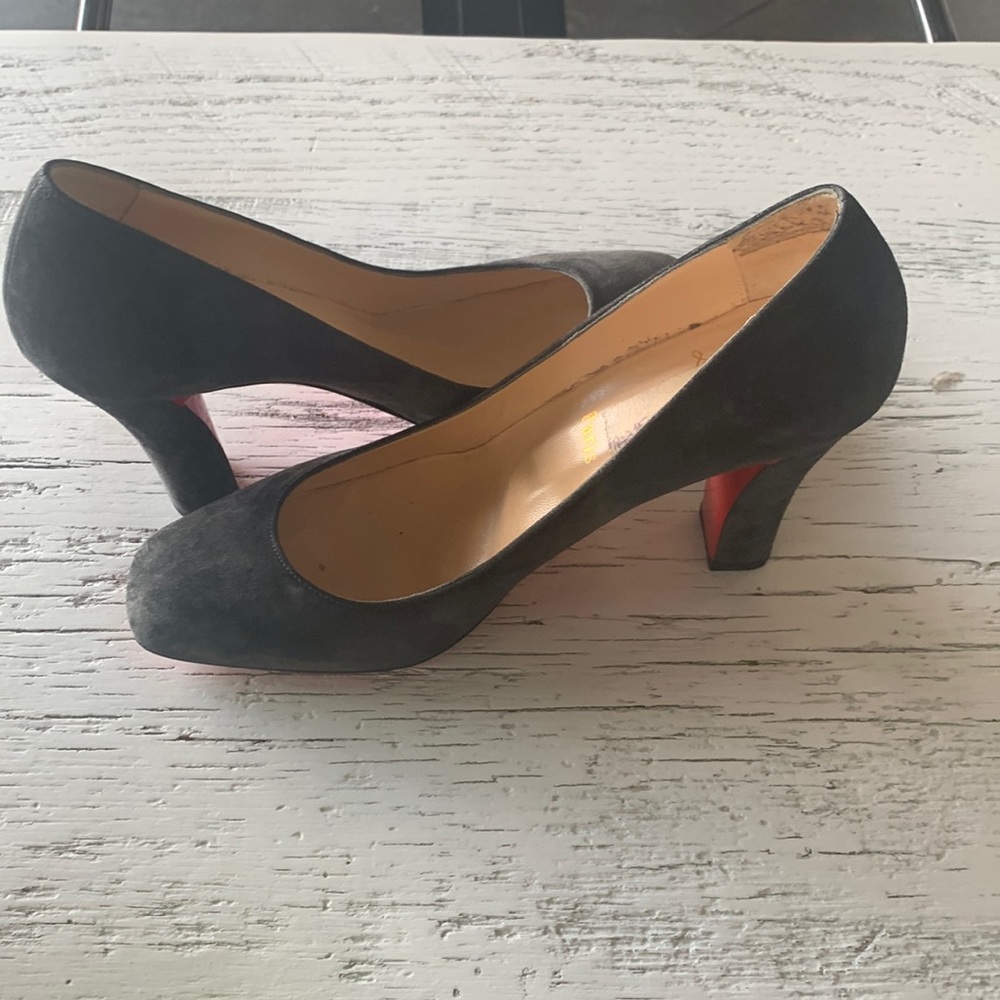 Christian Lounoutin. Viva Pump 85 Veau Velours